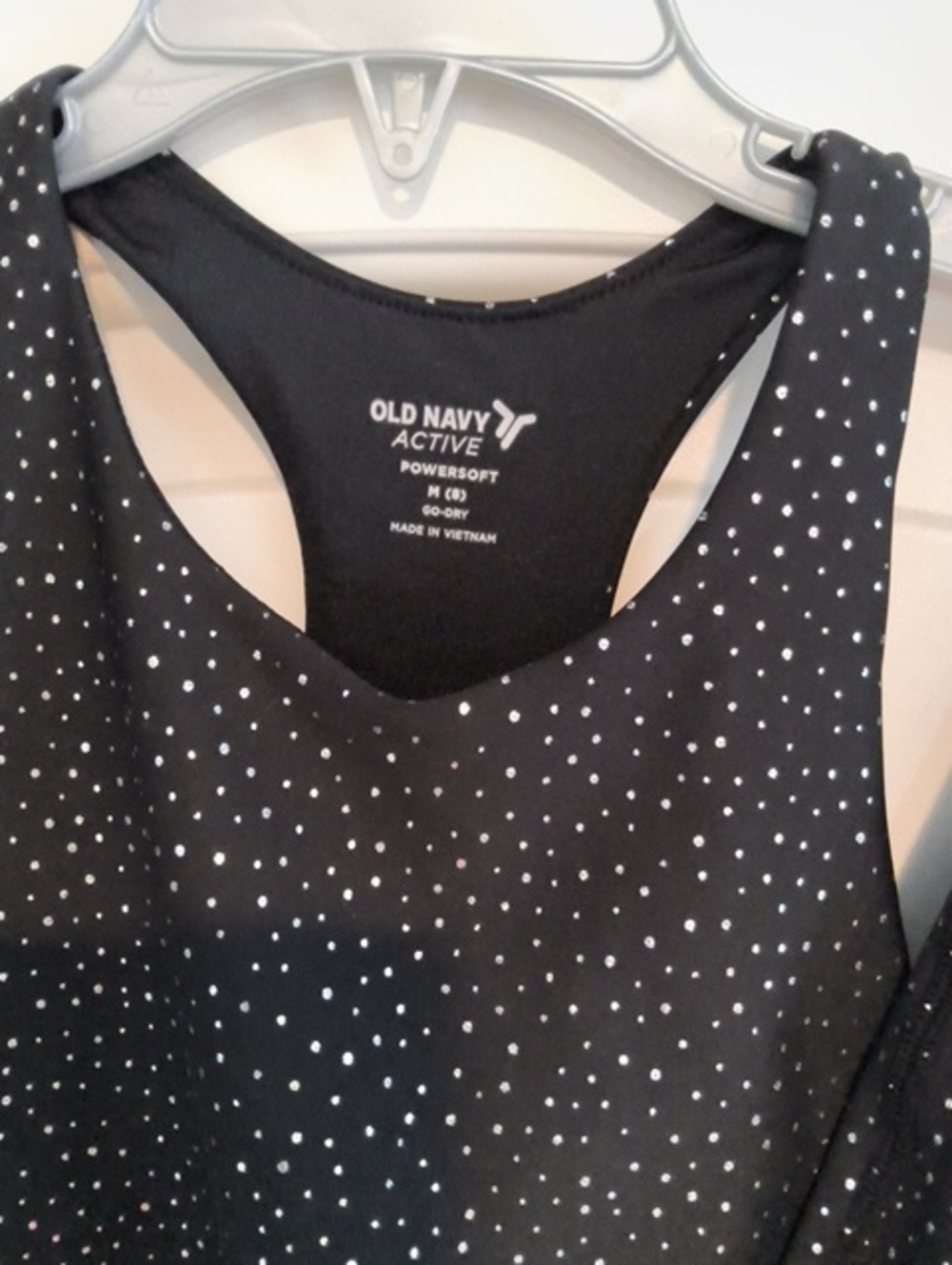 Old Navy Black Tank with White Polka Dots 3 piece set